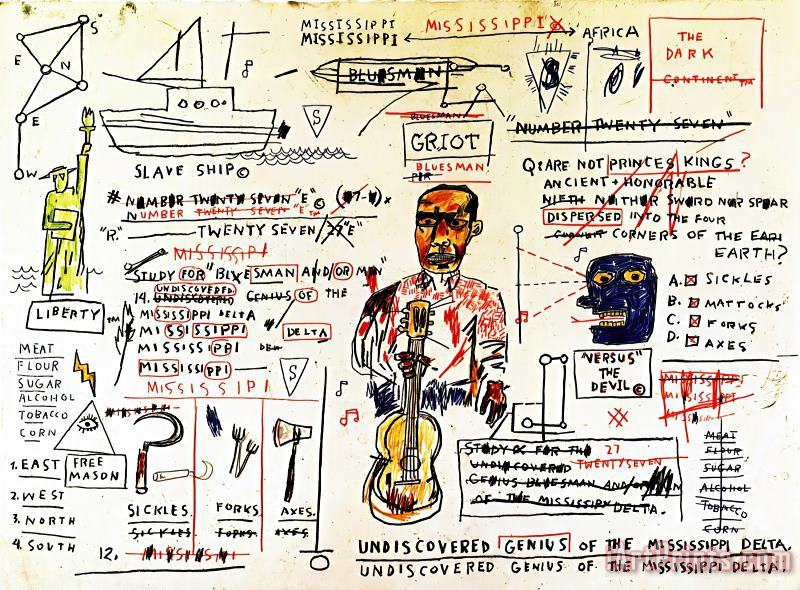 Jean-michel Basquiat Undiscovered Genius Art Print