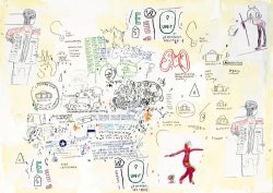 Jean-michel Basquiat Untitled (e Pluribus Unim) painting