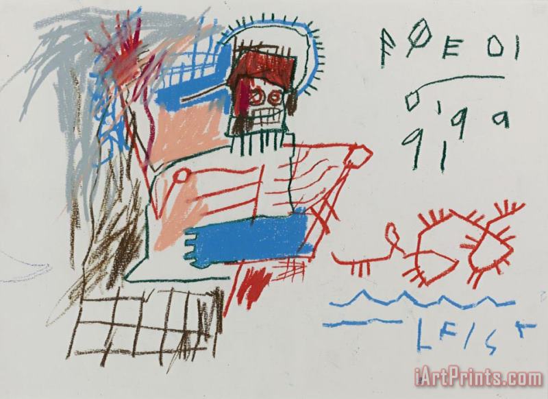 Jean-michel Basquiat Untitled (poedi) Art Print
