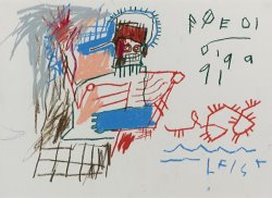 Jean-michel Basquiat Untitled (poedi) painting