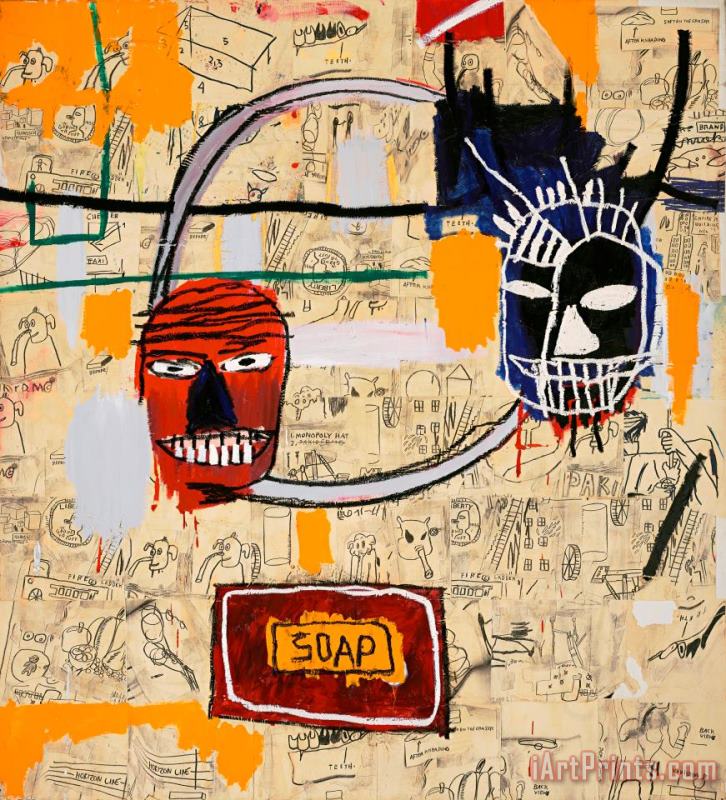 Jean-michel Basquiat Untitled (soap), 1983 Art Painting