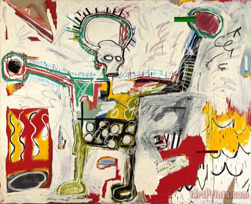 Untitled, 1982 painting - Jean-michel Basquiat Untitled, 1982 Art Print