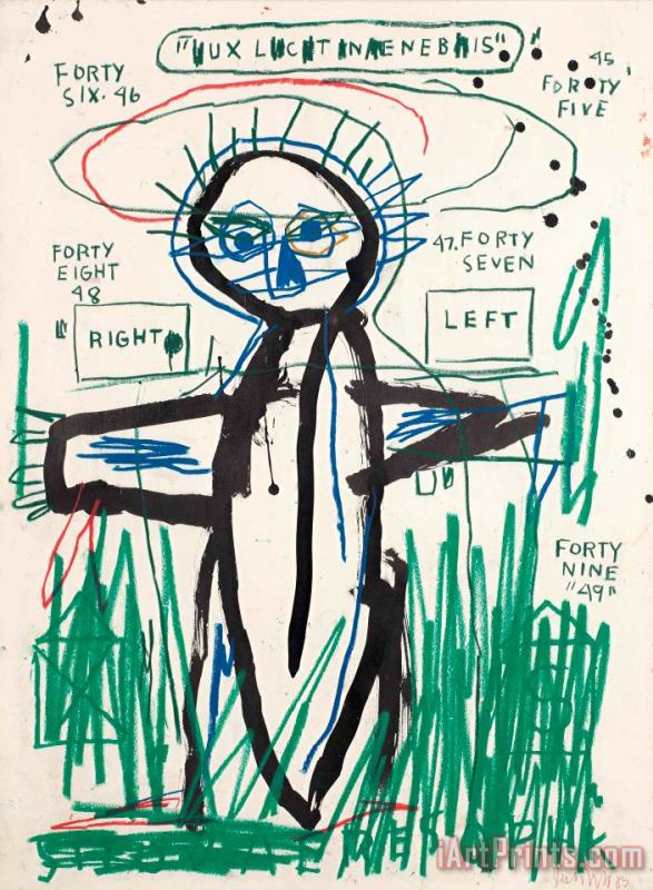 Untitled, 1983 painting - Jean-michel Basquiat Untitled, 1983 Art Print