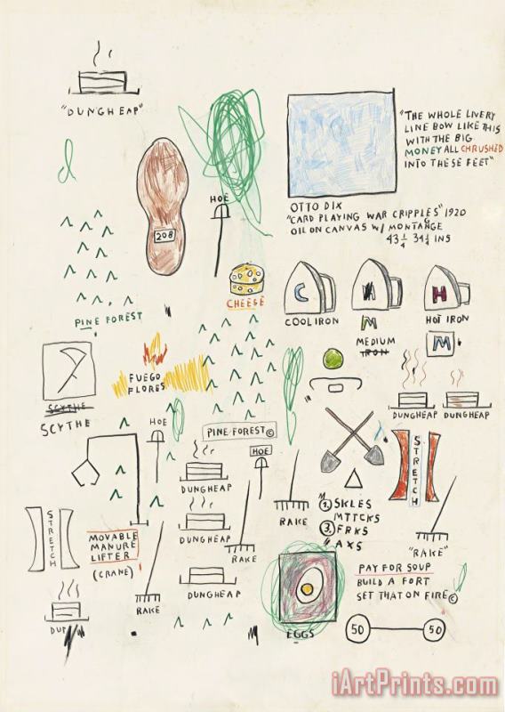 Jean-michel Basquiat Untitled, 1987 Art Print