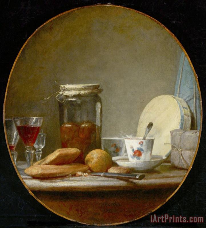 Jean-Simeon Chardin Jar of Apricots Art Print