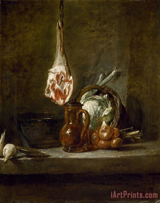 Still Life with Leg of Lamb painting - Jean-Simeon Chardin Still Life with Leg of Lamb Art Print