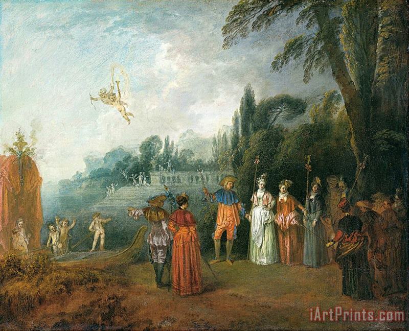 Jean Antoine Watteau Embarking to Cythera Art Painting