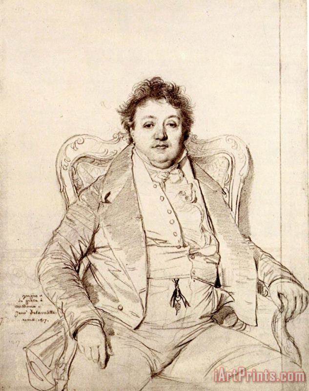 Jean Auguste Dominique Ingres Charles Thevenin Art Print