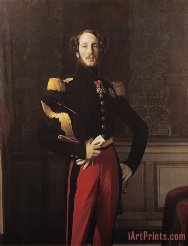Jean Auguste Dominique Ingres Ferdinandphilippelouischarleshenri, Duc D'orleans Art Painting