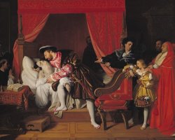 Jean Auguste Dominique Ingres Francis I (1494 1547) Receives The Last Breaths of Leonardo Da Vinci (1452 1519)