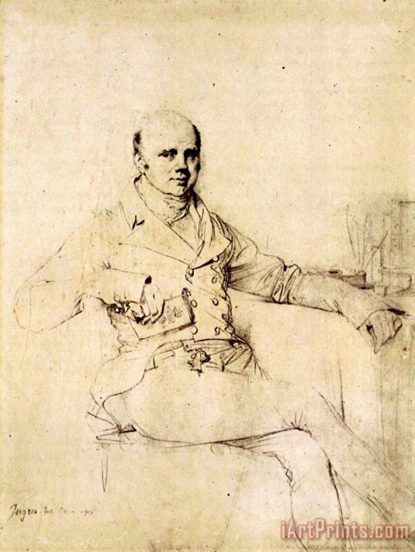 John Russel, Sixth Duke of Bedford painting - Jean Auguste Dominique Ingres John Russel, Sixth Duke of Bedford Art Print