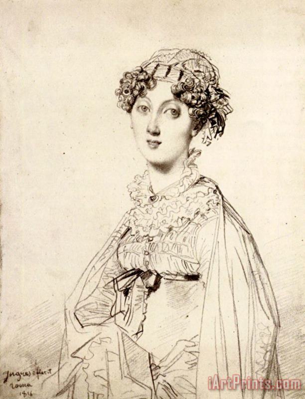 Lady William Henry Cavendish Bentinck, Born Lady Mary Acheson painting - Jean Auguste Dominique Ingres Lady William Henry Cavendish Bentinck, Born Lady Mary Acheson Art Print