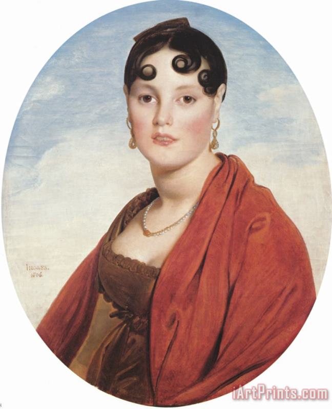 Jean Auguste Dominique Ingres Madame Aymon, Known As La Belle Zelie Art Print