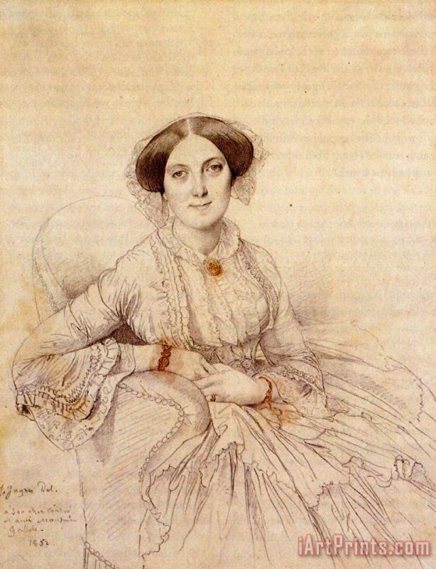 Jean Auguste Dominique Ingres Madame Felix Gallois, Born Nathalie Rose Joachime Bochet Art Painting