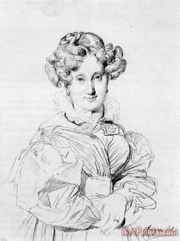 Jean Auguste Dominique Ingres Madame Louis Francois Godinot, Born Victoire Pauline Thiolliere De L'isle Art Painting