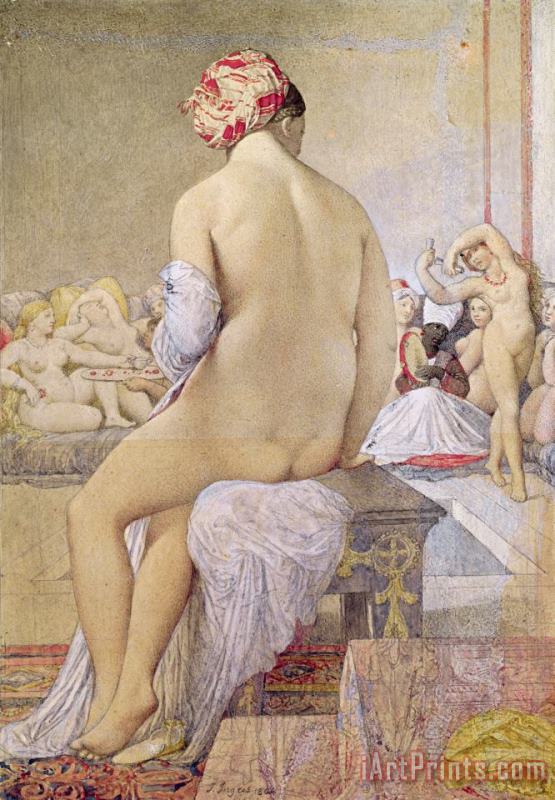 Odalisque Or The Small Bather painting - Jean Auguste Dominique Ingres Odalisque Or The Small Bather Art Print