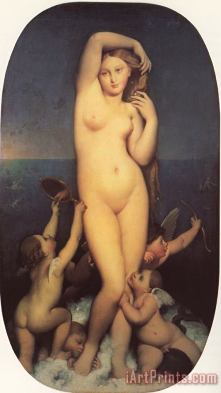 Jean Auguste Dominique Ingres Venus Anadyomene Art Print