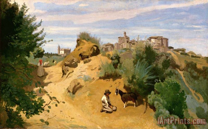 Jean Baptiste Camille Corot Genzano Art Print
