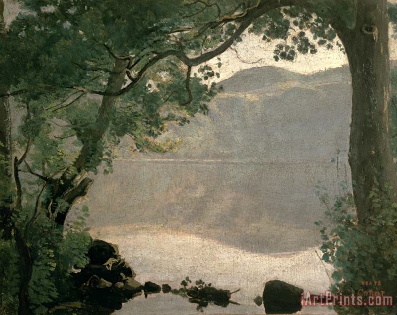 Lake Nemi painting - Jean Baptiste Camille Corot Lake Nemi Art Print