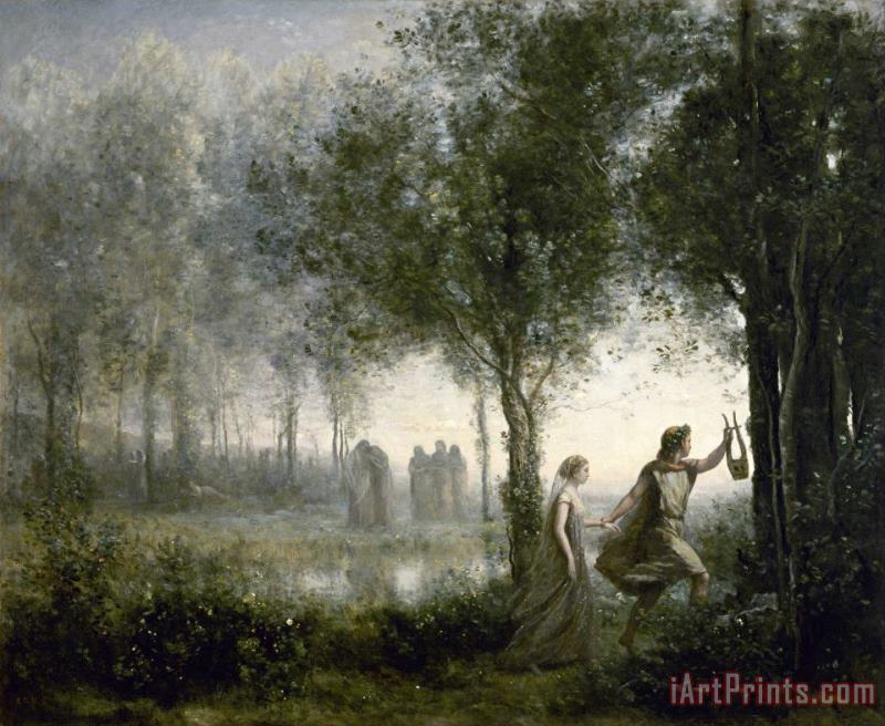 Orpheus Leading Eurydice From The Underworld painting - Jean Baptiste Camille Corot Orpheus Leading Eurydice From The Underworld Art Print