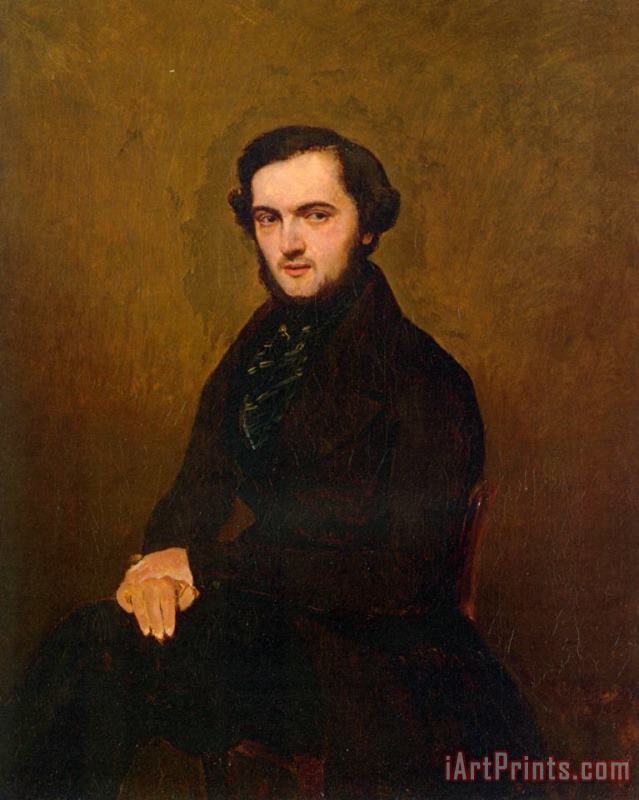 Portrait of a Gentleman painting - Jean Baptiste Camille Corot Portrait of a Gentleman Art Print