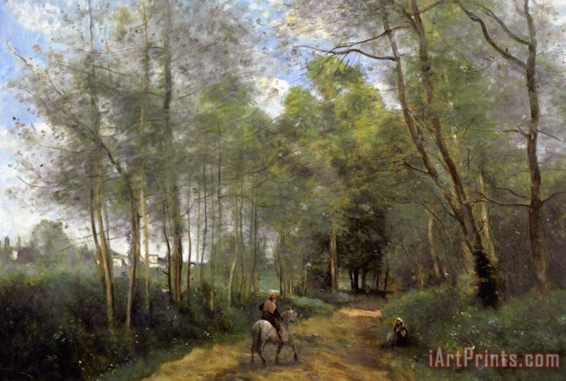 Jean Baptiste Camille Corot Ville Davray Art Print