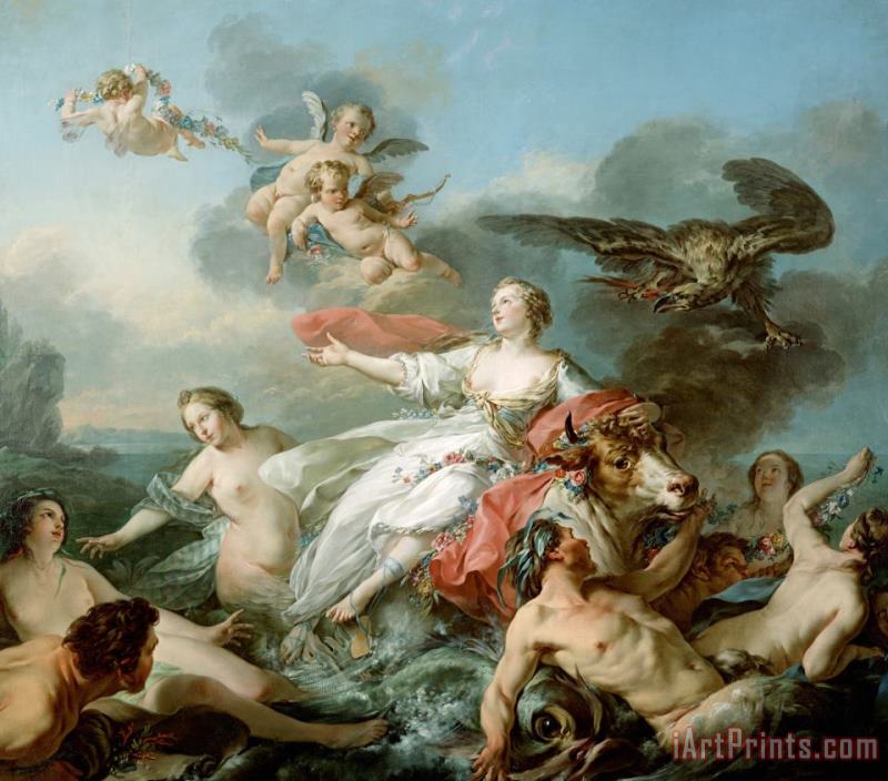 The Abduction of Europa painting - Jean Baptiste Marie Pierre The Abduction of Europa Art Print