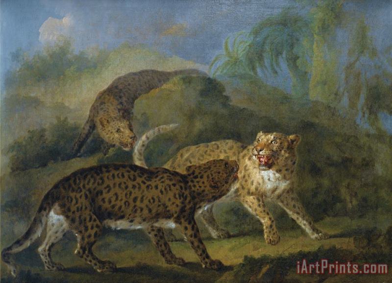 Jean Baptiste Oudry Trois Leopards Art Print