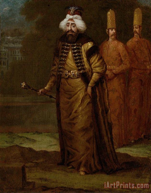 Sultan Ahmed III painting - Jean Baptiste Vanmour Sultan Ahmed III Art Print