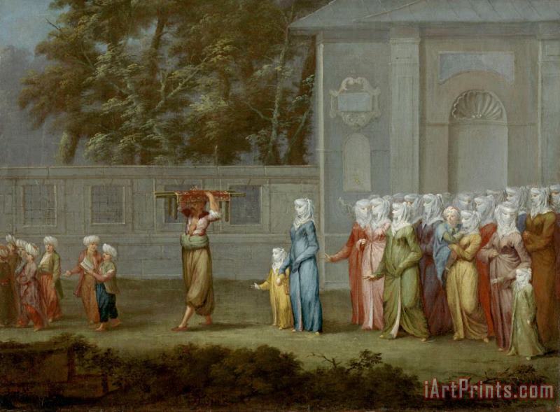 Jean Baptiste Vanmour The First Day of School Art Print