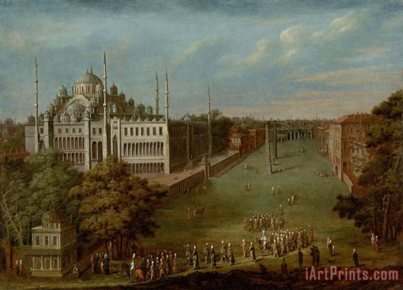 Jean Baptiste Vanmour The Grand Vizier Crossing The Atmeydani (horse Square) Art Painting