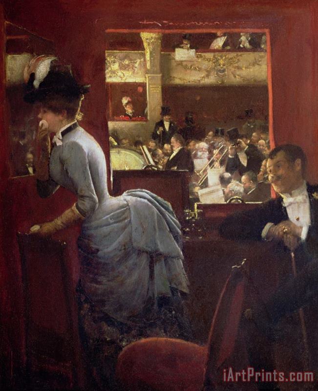 Jean Beraud The Box by the Stalls Art Painting