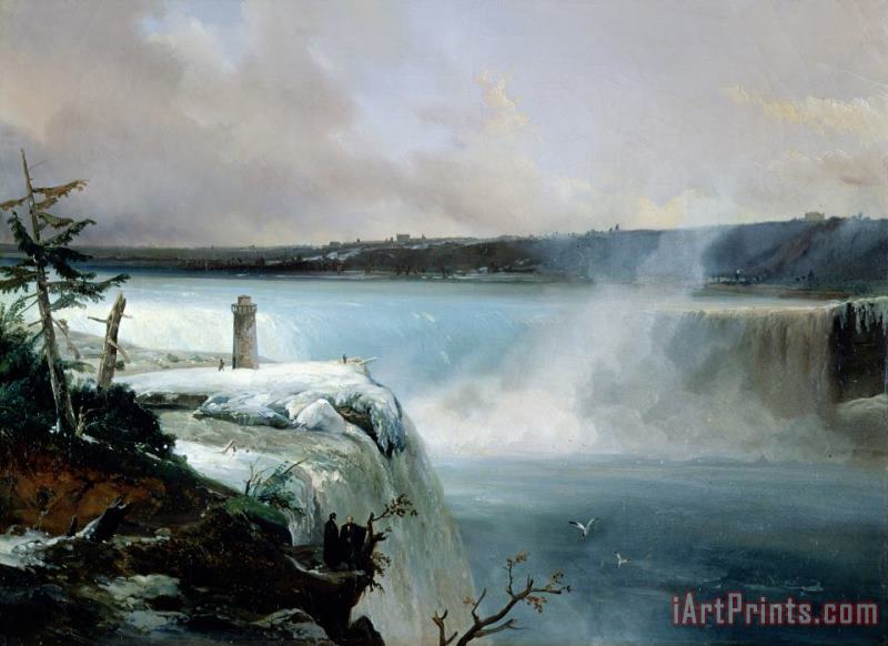 Niagara Falls painting - Jean Charles Joseph Remond Niagara Falls Art Print
