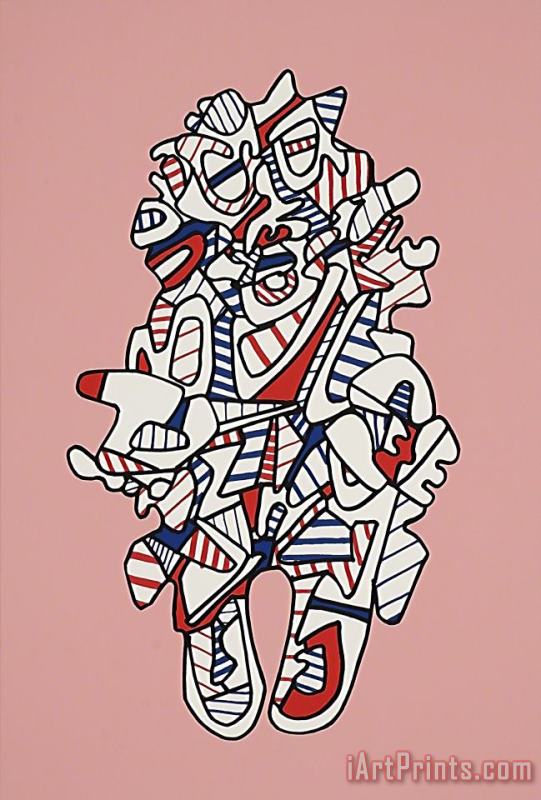 Objectador, From Presences Fugaces, 1973 painting - Jean Dubuffet Objectador, From Presences Fugaces, 1973 Art Print