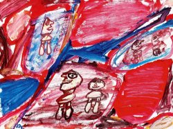 Jean Dubuffet Site Avec 5 Personnages Ii, 1981