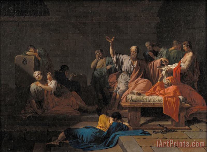 The Death of Socrates painting - Jean Francois Pierre Peyron The Death of Socrates Art Print
