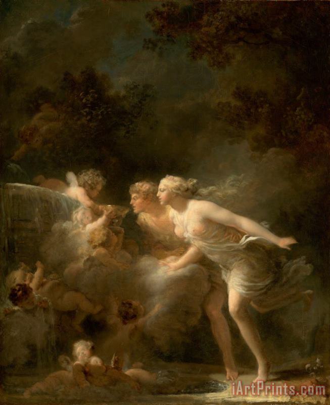 Jean Honore Fragonard The Fountain of Love Art Painting