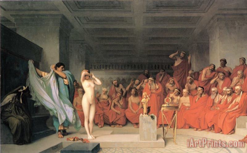 Phryne Before The Areopagus painting - Jean Leon Gerome Phryne Before The Areopagus Art Print
