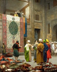 Jean Leon Gerome The Carpet Merchant Carpet Merchant in Cairo painting