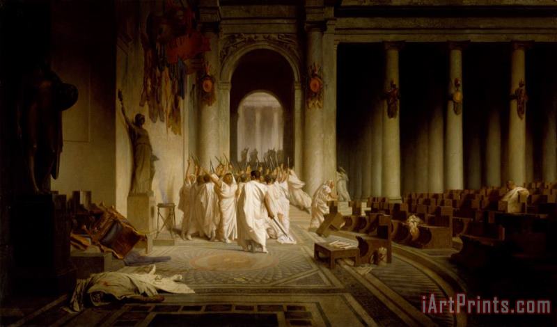 Jean Leon Gerome The Death of Caesar Art Painting