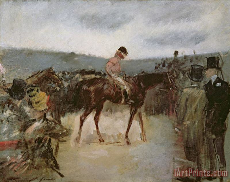 Jean Louis Forain At The Races Art Painting