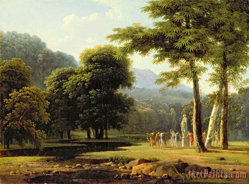 Jean Victor Bertin Landscape Art Painting