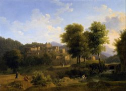 Jean Victor Bertin View of a Town in The Sabine Hills