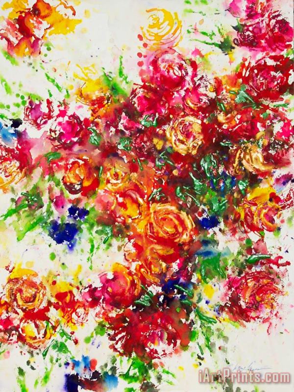 Jerome Lawrence Ellyns Roses Art Painting