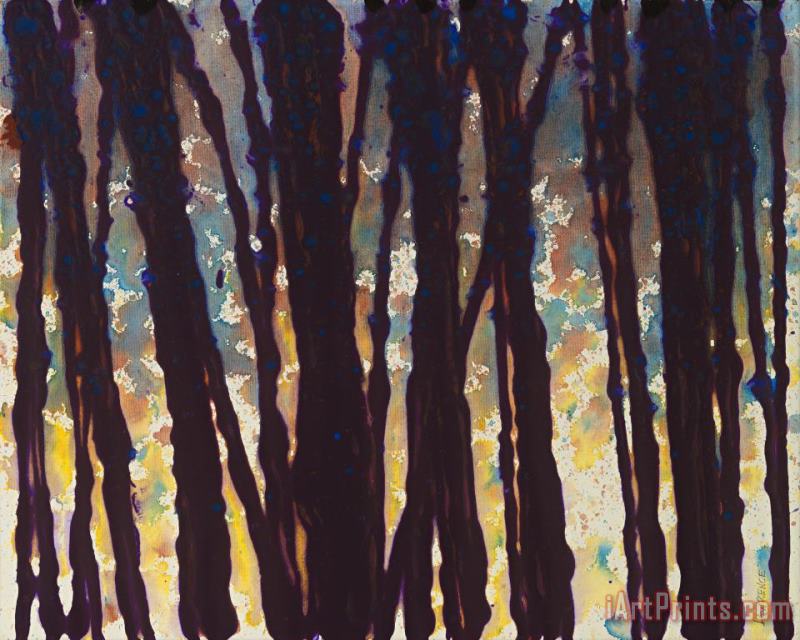 Trees at Twilight IX painting - Jerome Lawrence Trees at Twilight IX Art Print