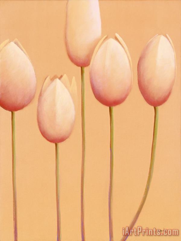 Tulips are People X painting - Jerome Lawrence Tulips are People X Art Print