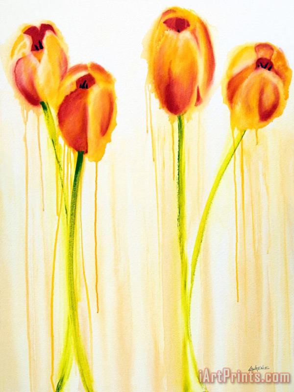 Tulips are People XVII painting - Jerome Lawrence Tulips are People XVII Art Print