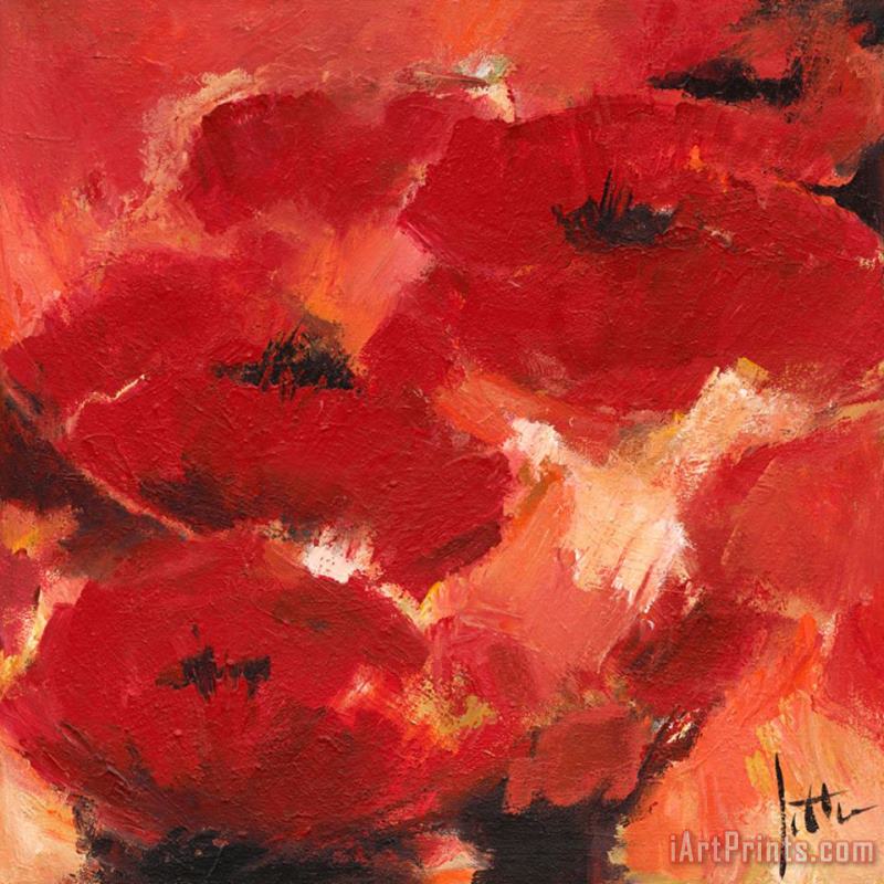 Jettie Roseboom Abstract Flowers II Art Painting