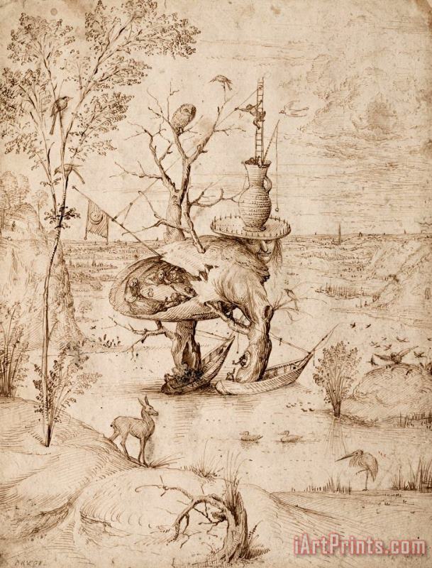 The Tree Man, C. 1505 painting - Jheronimus Bosch The Tree Man, C. 1505 Art Print