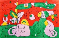 Joan Miro Bougrelas And His Mother Iii,1966